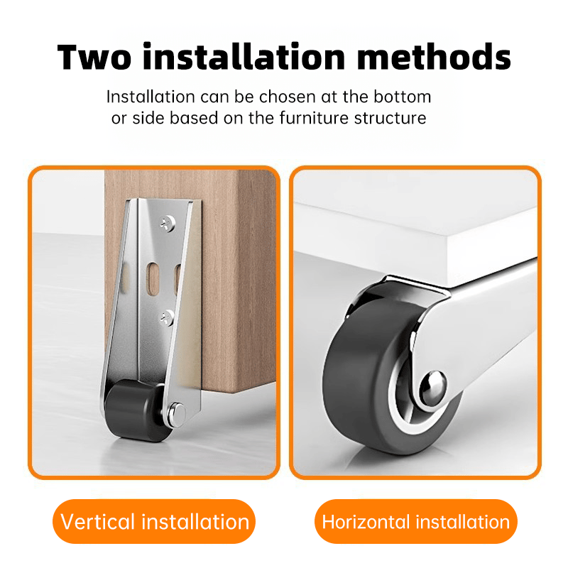 🚪 Door Long Bracket Swivel Castors Wheels ⚙️(Buy 1 Get 1 Free)
