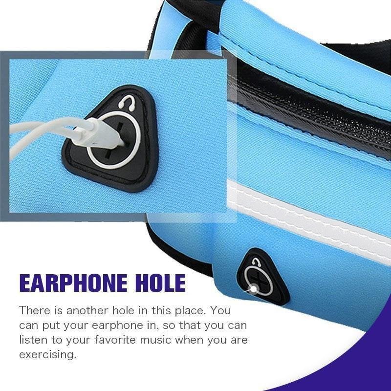 Multifunctional knitted breathable invisible waist bag