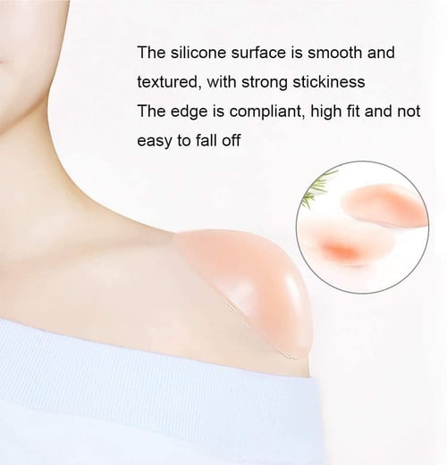 🔥🔥Naturally Silicone -Transparent Anti-slip Shoulder Pads （1 pair）