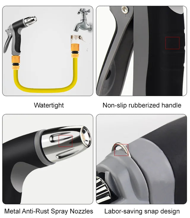 Multi-function Car Wash Water Gun with High-pressure Jet