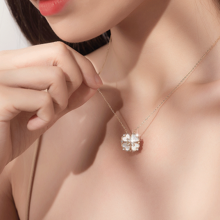 Lucky Four Leaf Clover Pendant Necklace