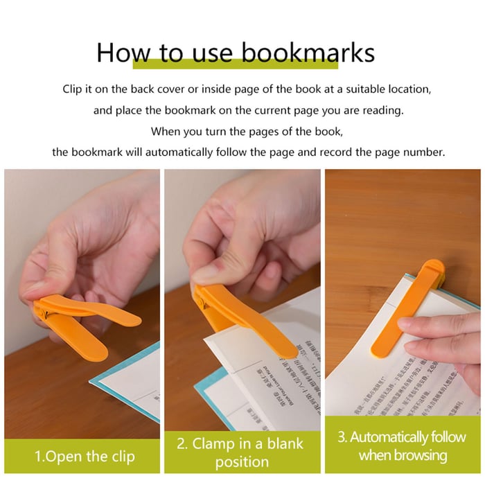 Strong Adsorption Ready To Read Silicone Bookmarks