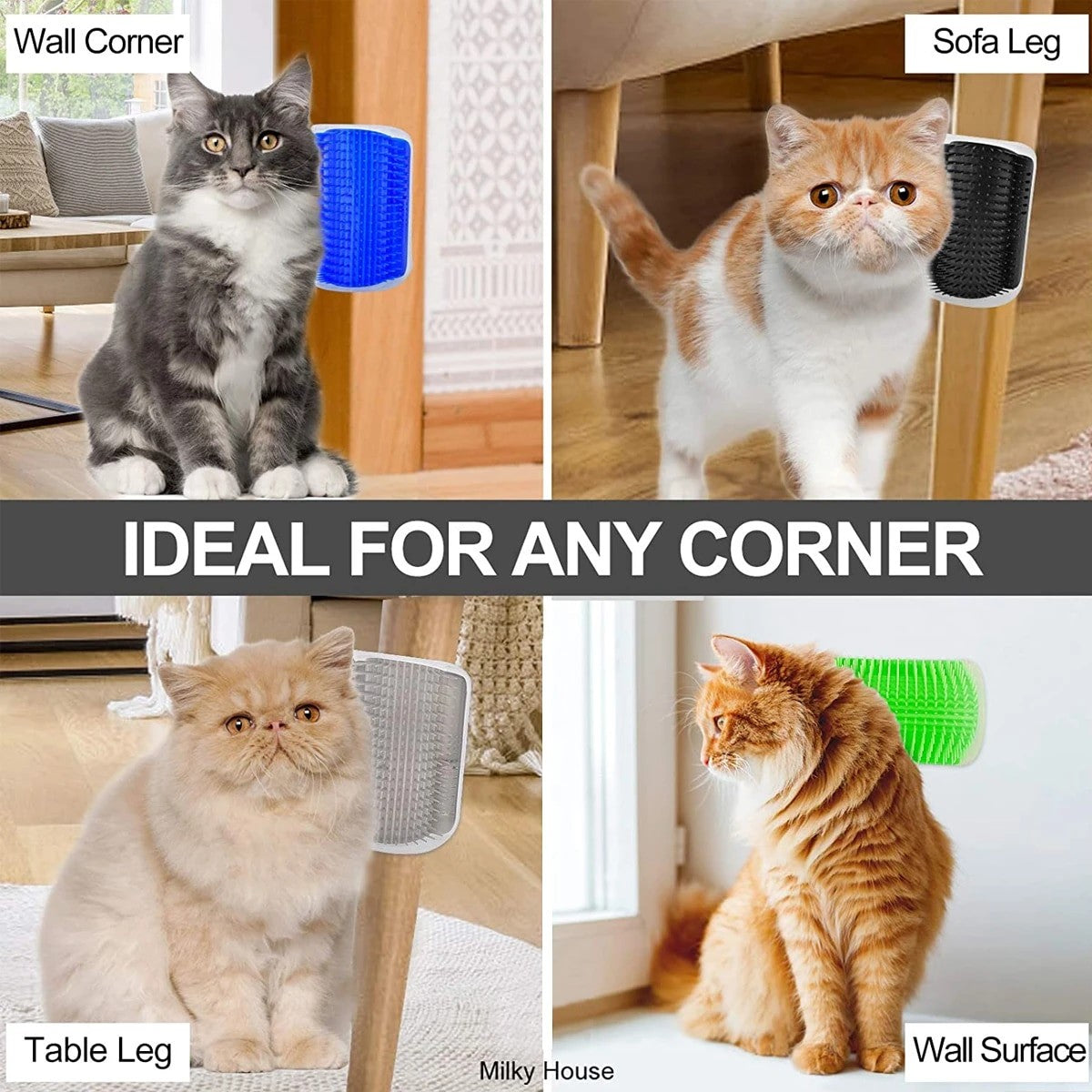 Cat Self Grooming Wall Brush