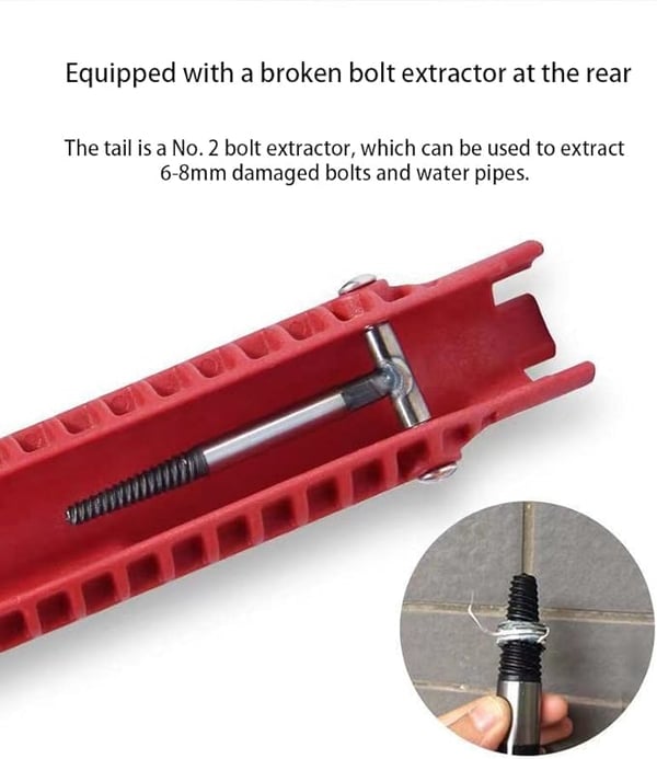 🔥HOT SALE 49% OFF🔥🔥8 in 1 Multifunctional Sink Bathroom Wrench🔥