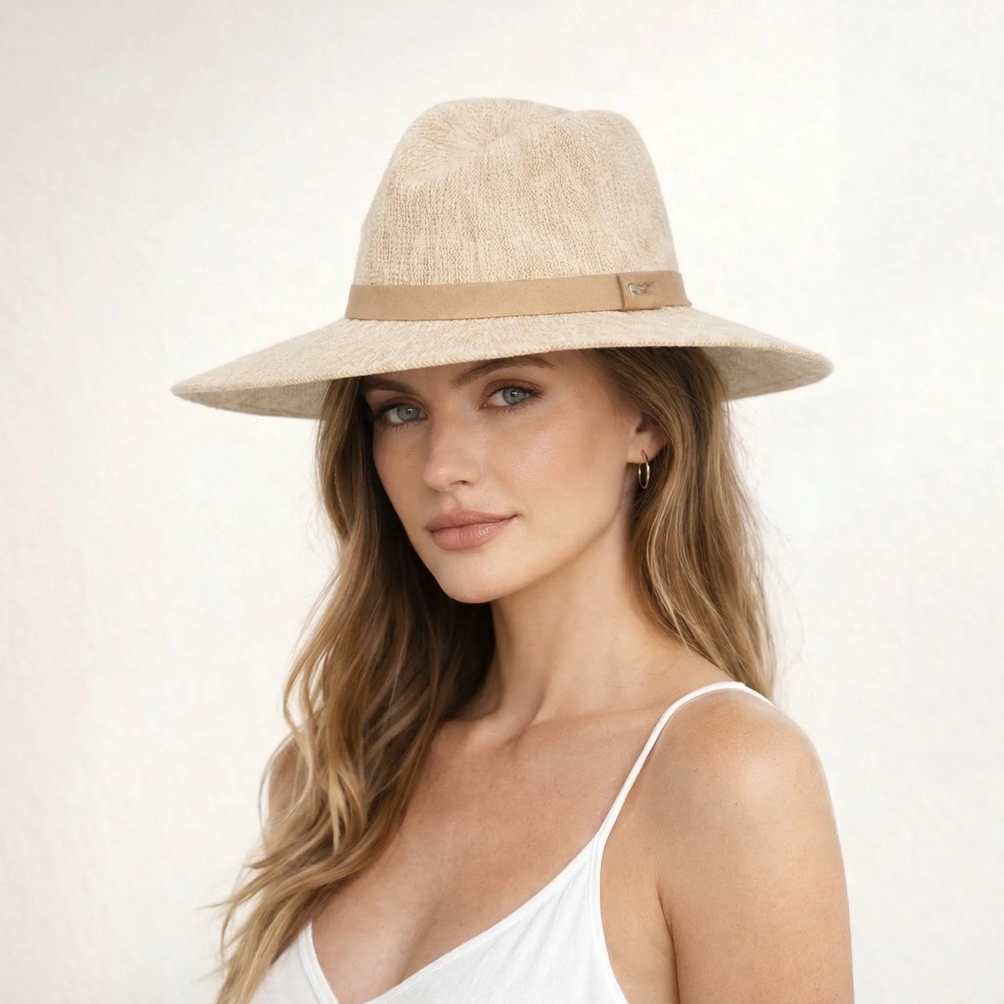 Packable Knit Fedora Hat
