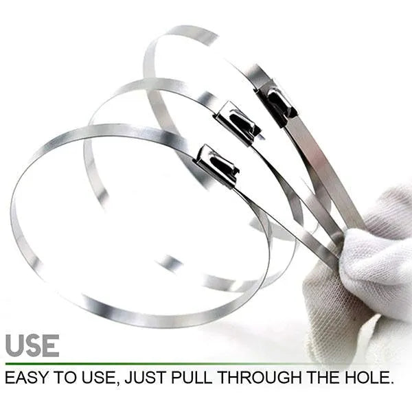 Multi-Purpose Locking Cable Metal Zip Ties