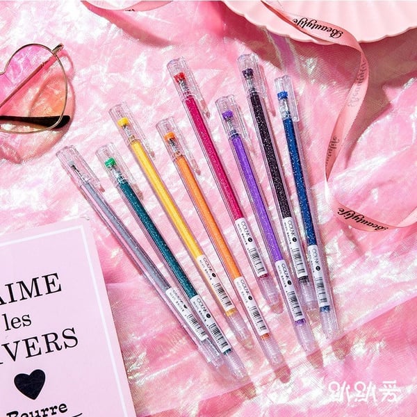 Glitter Gel Pen Set (8 colors)