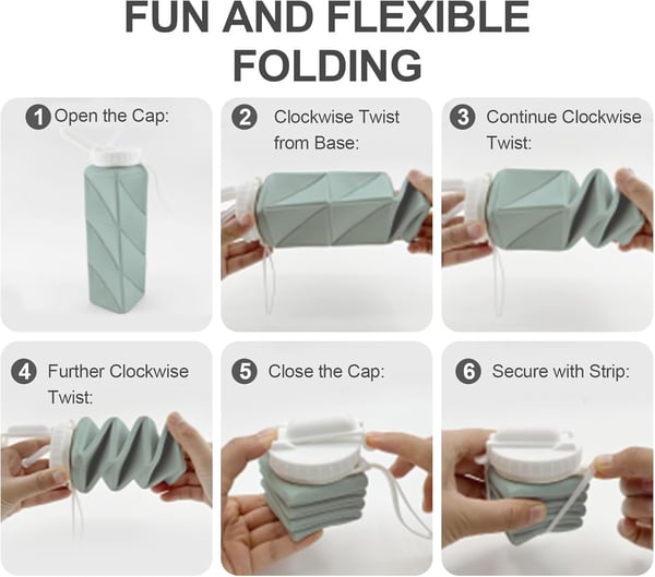 Foldable Water Bottles 620ml