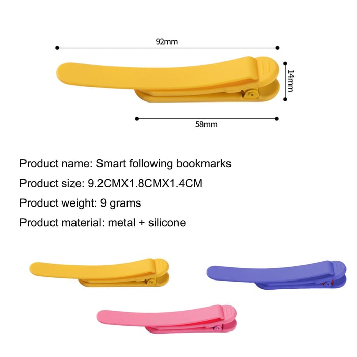 Strong Adsorption Ready To Read Silicone Bookmarks