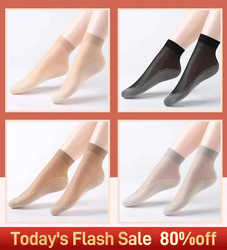 Sweat-absorbing and Anti-odor Cotton Bottom Silk Socks