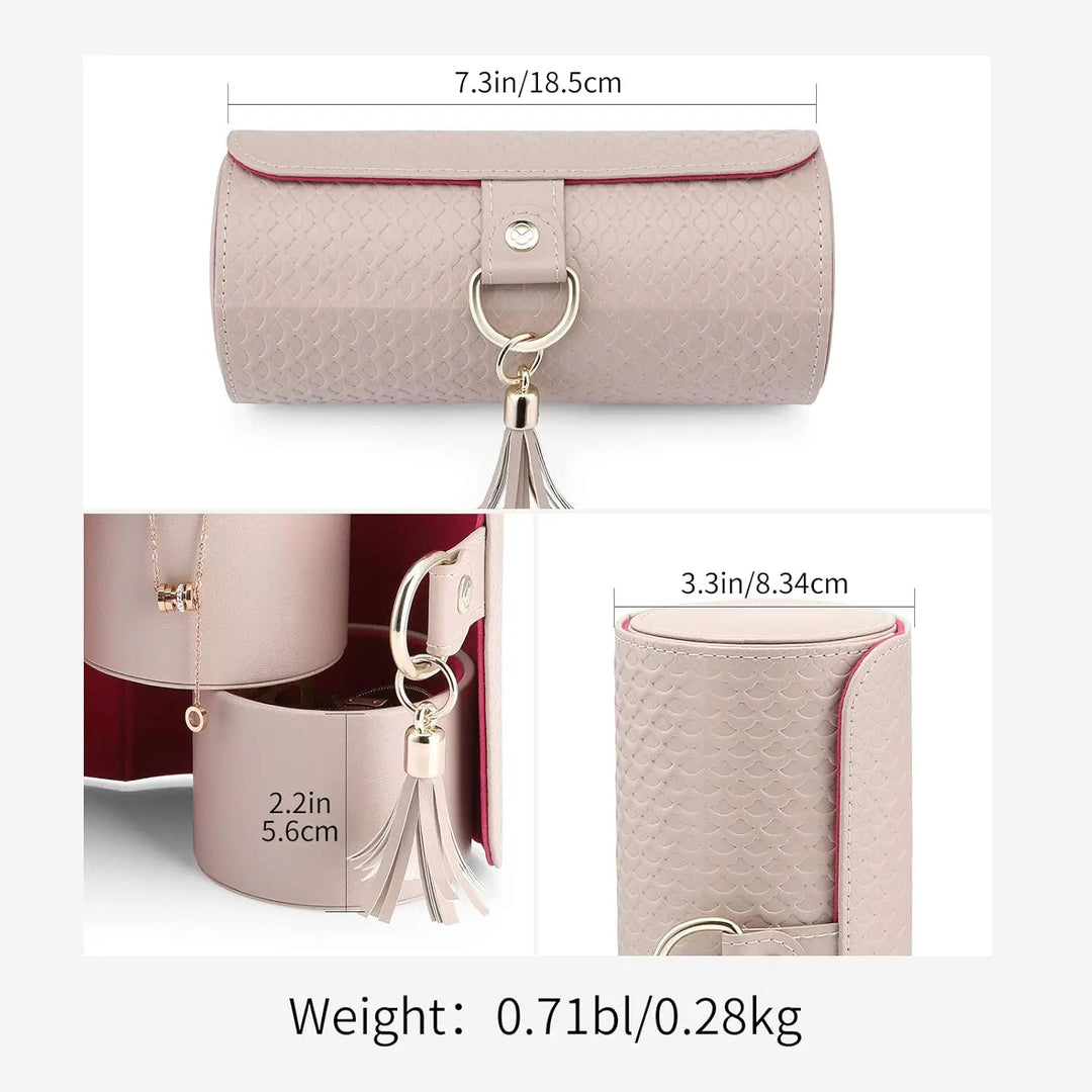 💎 Layered Travel Jewelry Case – Elegant Storage, Always Ready to Shine✈️
