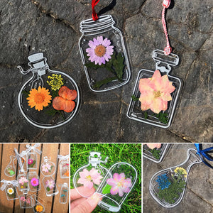 Dried Flower Bookmarks Set