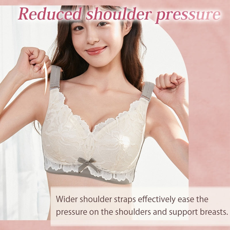 The Most Beautiful Lace Bra For Refreshing & Slimming, Wireless Design Also Offers Excellent Support