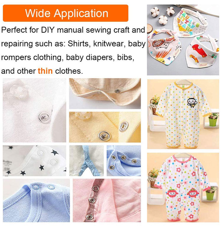 Metal Snap Buttons with Fastener Pliers Tool Kit