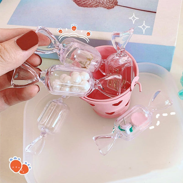 Transparent Candy Shape Jewelry Box(10 PCS )