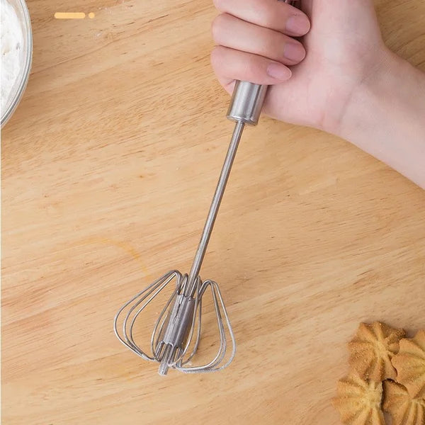 Stainless Steel Whisk, Minimalist Stainless Steel Semi-automatic