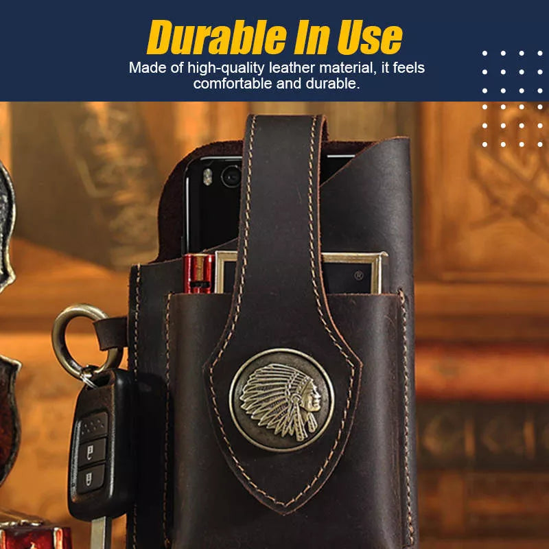 Multi-Function Leather Mobile Phone Bag